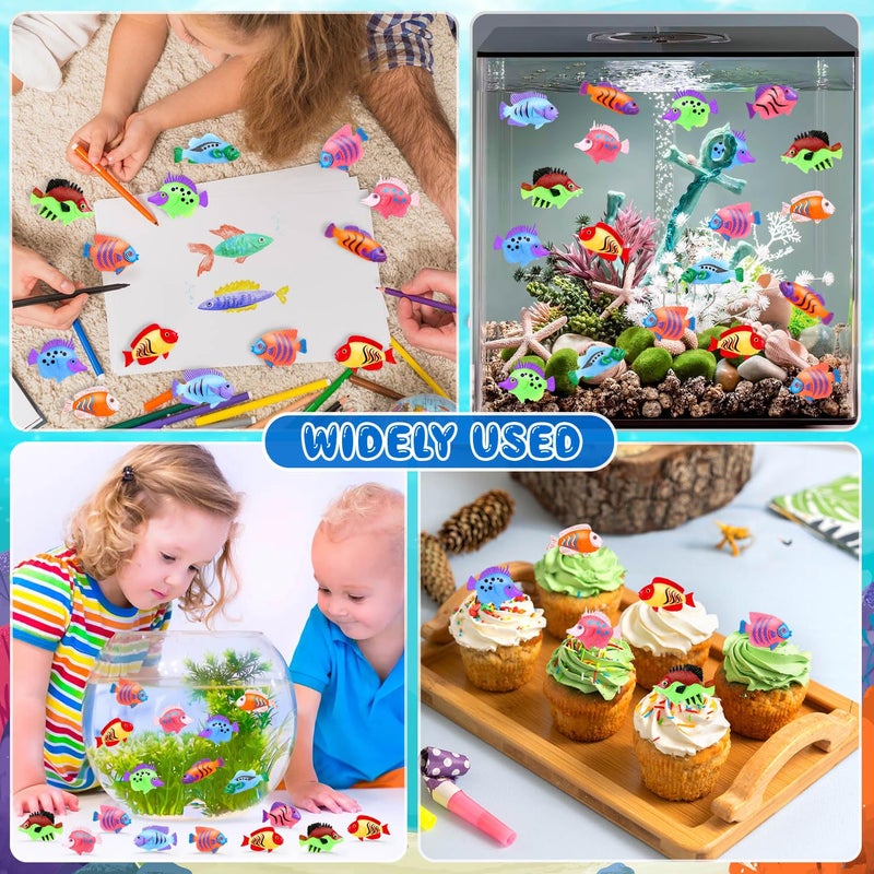 LHSYFBZ 36pcs Plastic Tropical Mini Fish Toy Set for Children's Party Supplies and Decoration - Image 5